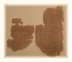 Facsimile of early Greek parchment